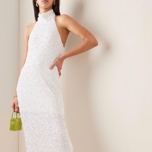 White Sequin Dress - Rotate Birger Christiansen Kasia Dress